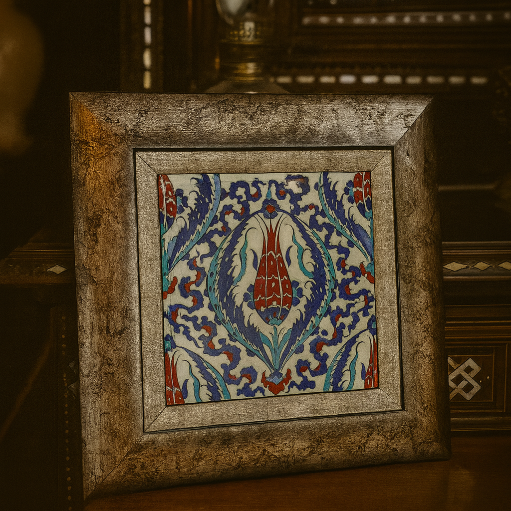 Handmade Iznik Ceramic Tile – Turkish Traditional Art
