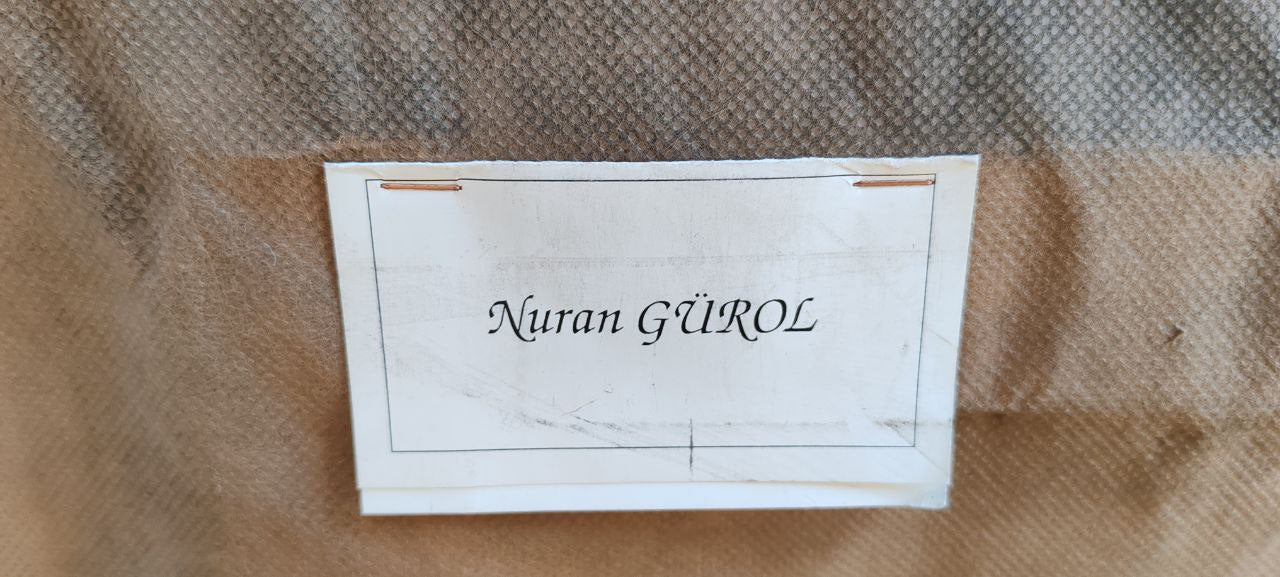 Floral Still Life by Nuran Gürol – Original Oil on Canvas, Signed & Framed