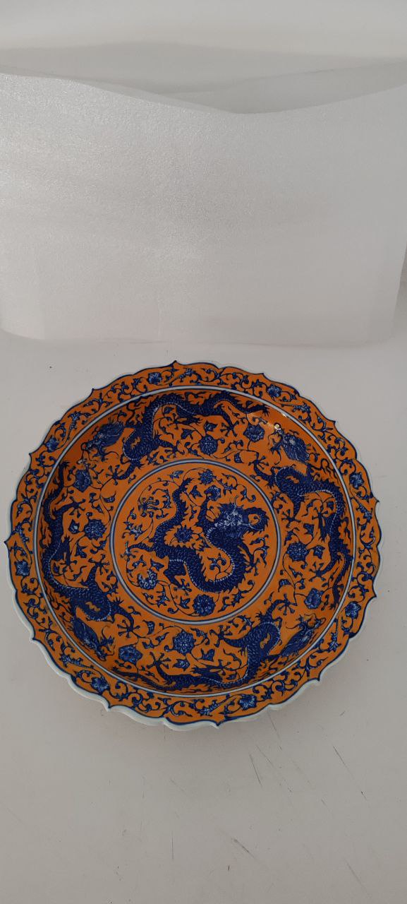 Chinese Qing Qianlong 1730s Traditional Dragon Bowl
