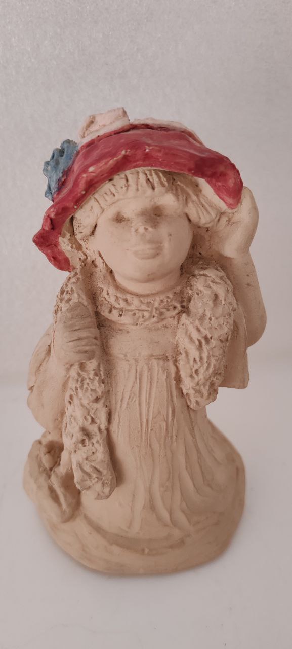 Vintage Austin USA Ceramic Children Figurines – Complete Set of 11 – Hand-Painted Hats – 1980s