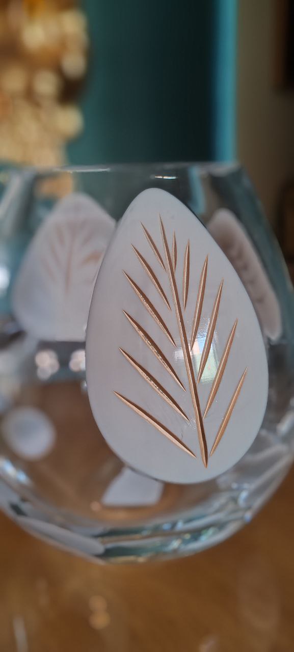 Paşabahçe Opal Vizon Motifli Cam Vazo