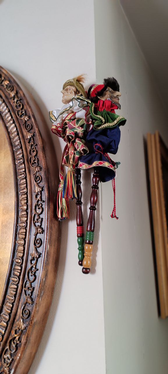 Owl Family Figurine Set – Hand-Carved with Eggshell Mosaic