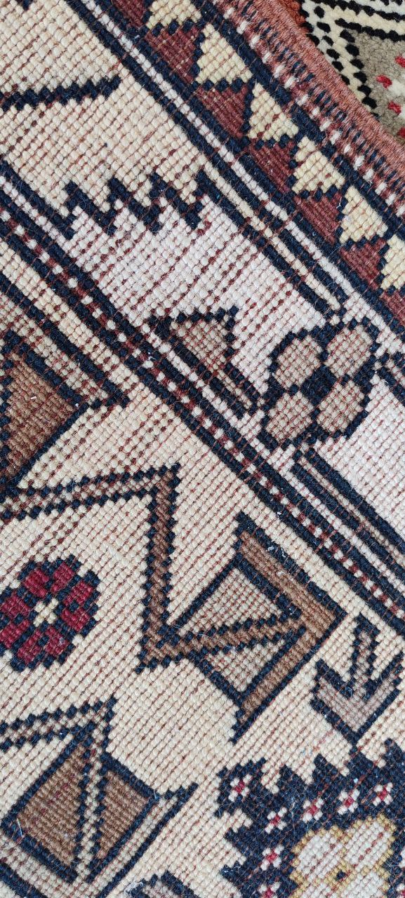 Large Turkish Milas Wool Rug – 210x110 cm – Traditional Handmade