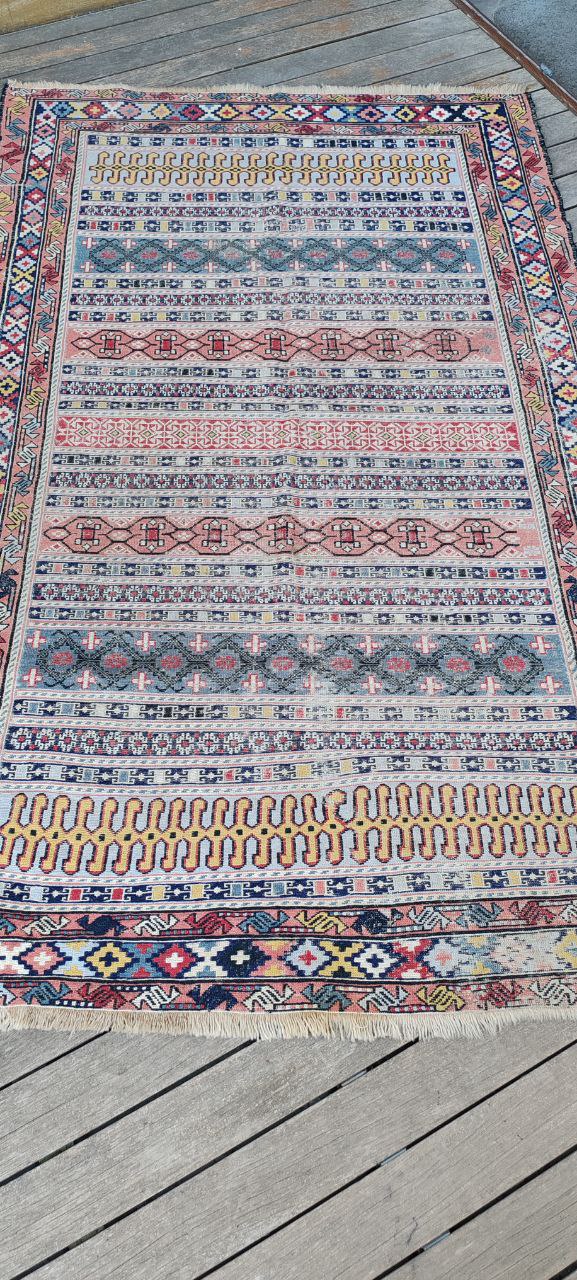 Iranian Sumak Flatweave Kilim Rug – 195x120 cm