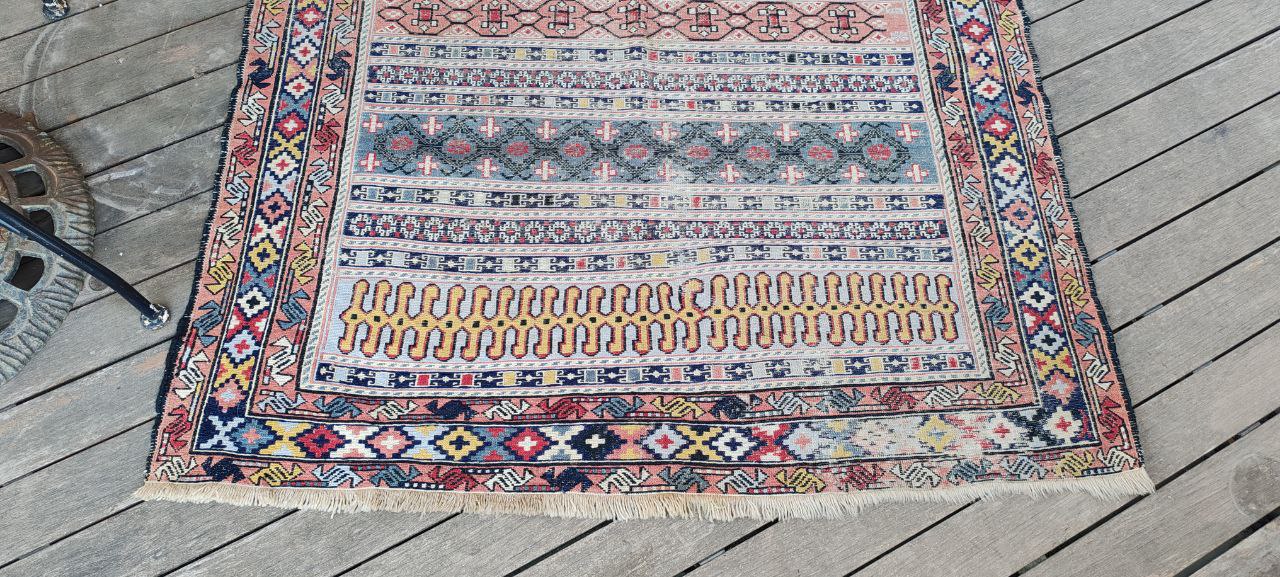 Iranian Sumak Flatweave Kilim Rug – 195x120 cm
