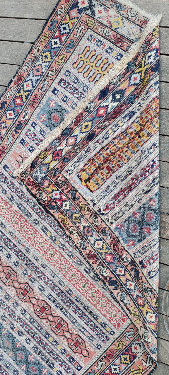Iranian Sumak Flatweave Kilim Rug – 195x120 cm