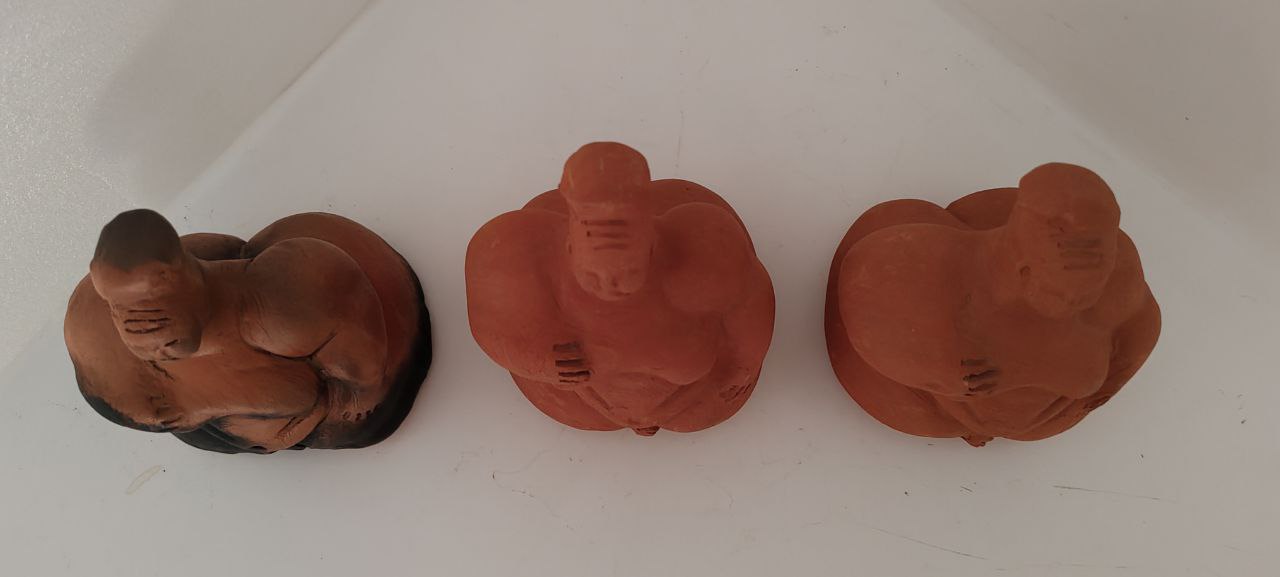 Handmade Terracotta Anatolian Mother Goddess Figurines – Set of 3 – Kibele Symbol