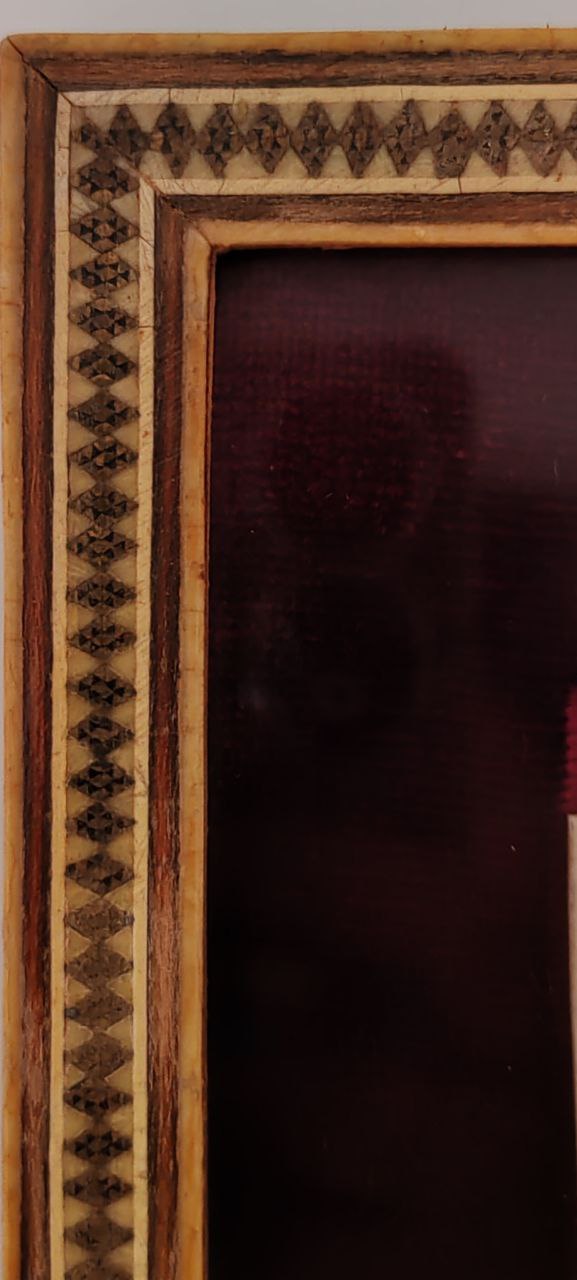 Vintage Persian Miniature of Woman Holding Wine Cup – Signed by H. Ali Sajjadi – Hand-Painted – Framed