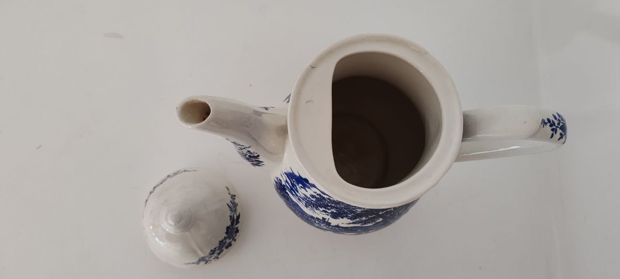 Vintage Ironstone Broadhurst Staffordshire Teapot – English Scene