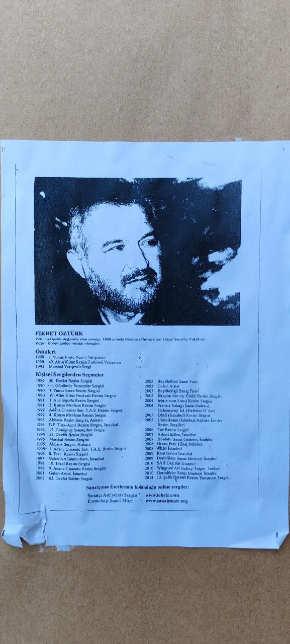 Expressionist Female Figure Painting by Fikret Öztürk – Framed Original