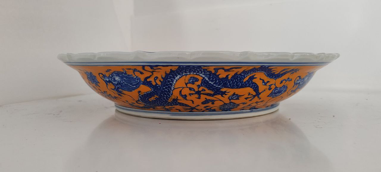 Chinese Qing Qianlong 1730s Traditional Dragon Bowl