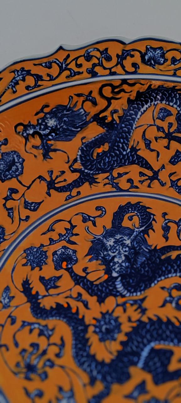 Chinese Qing Qianlong 1730s Traditional Dragon Bowl