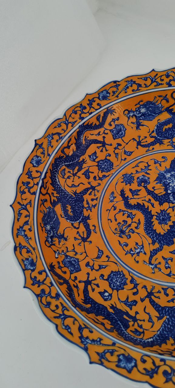 Chinese Qing Qianlong 1730s Traditional Dragon Bowl