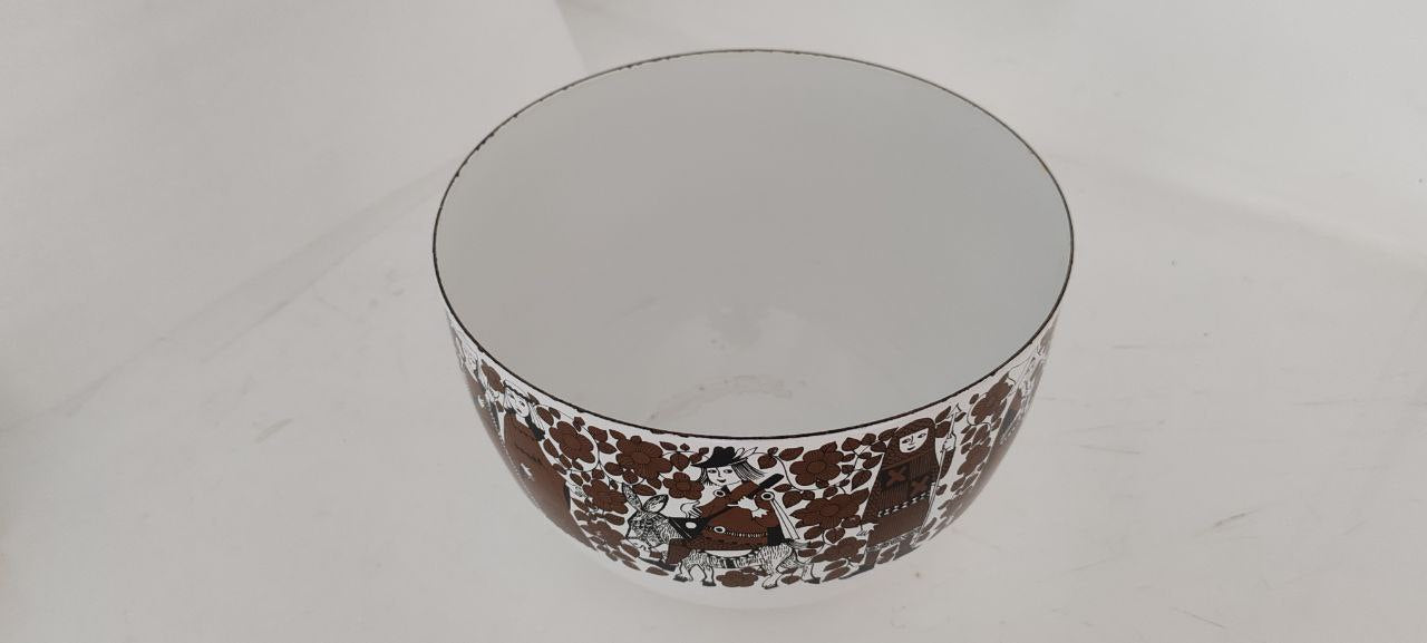 Porcelain-Faced Clown Doll with Fabric Body – 18 cm