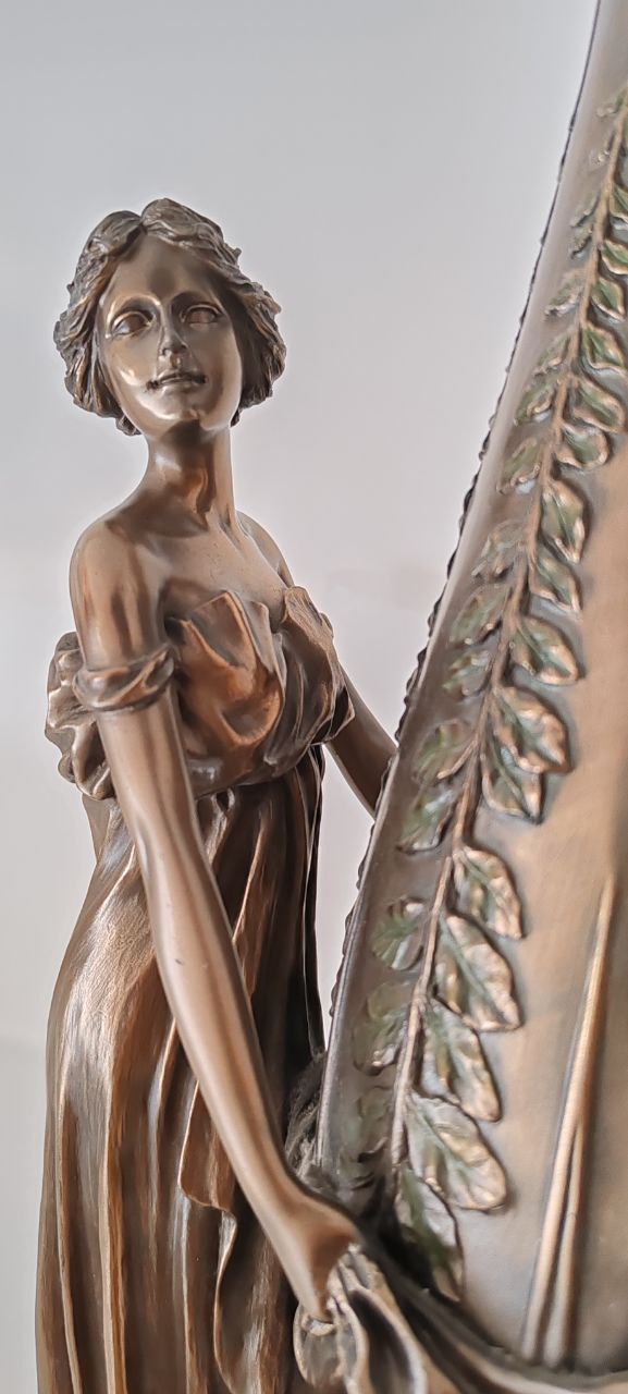 Fine Art Nouveau Lady Vase