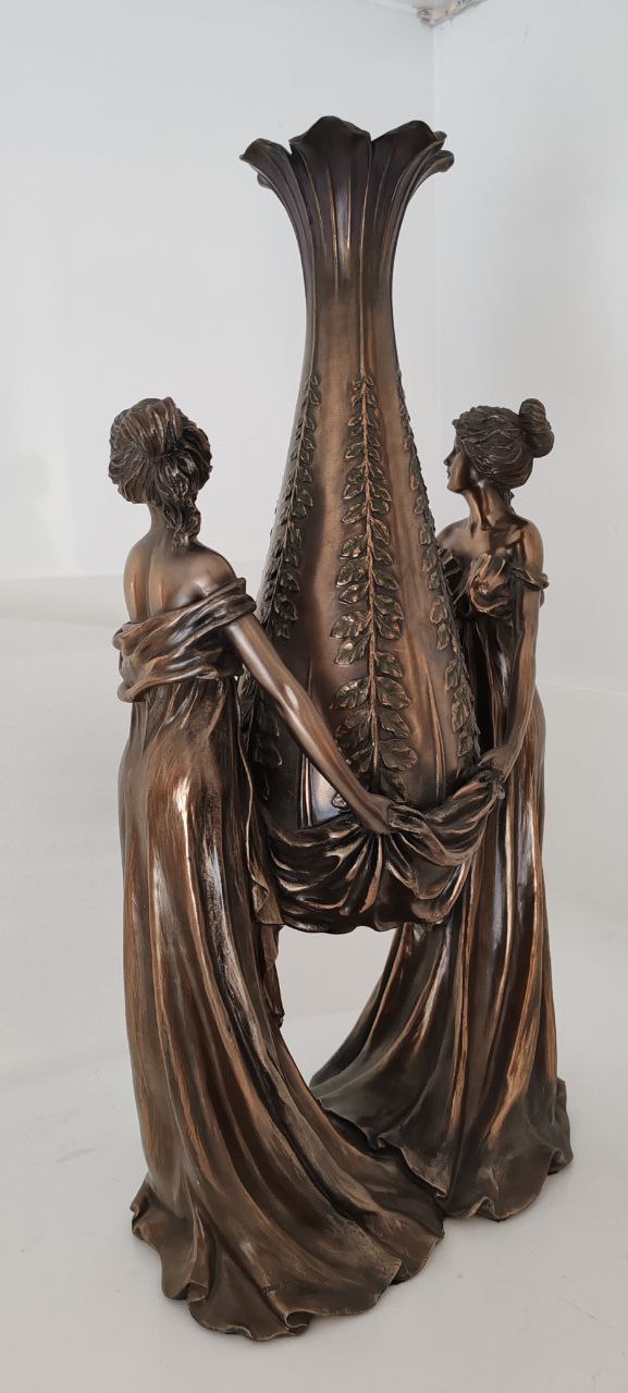 Fine Art Nouveau Lady Vase