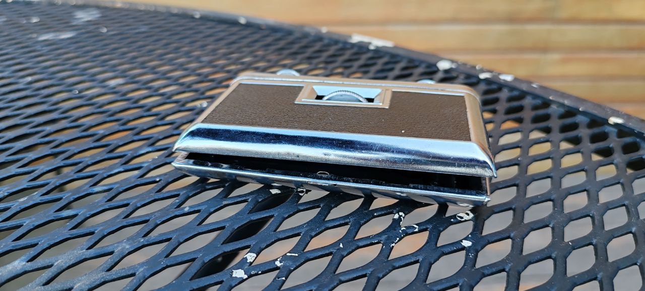 Vintage Libra Folding Opera Glasses – Chrome and Leather Finish – Mid-Century Pocket Binoculars