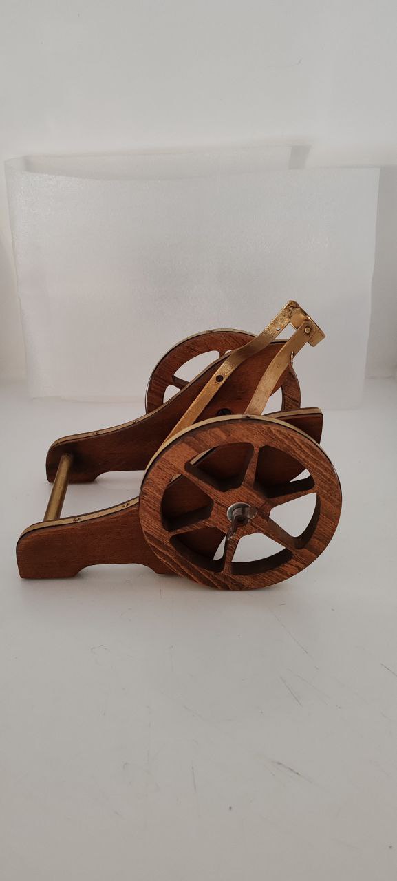 Vintage-Style Cannon Carriage Bottle Holder