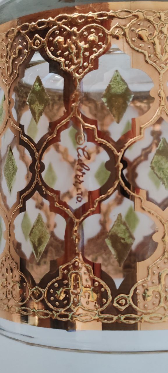 Vintage Culver 22K Gold Mid-Century Modern Glassware Set