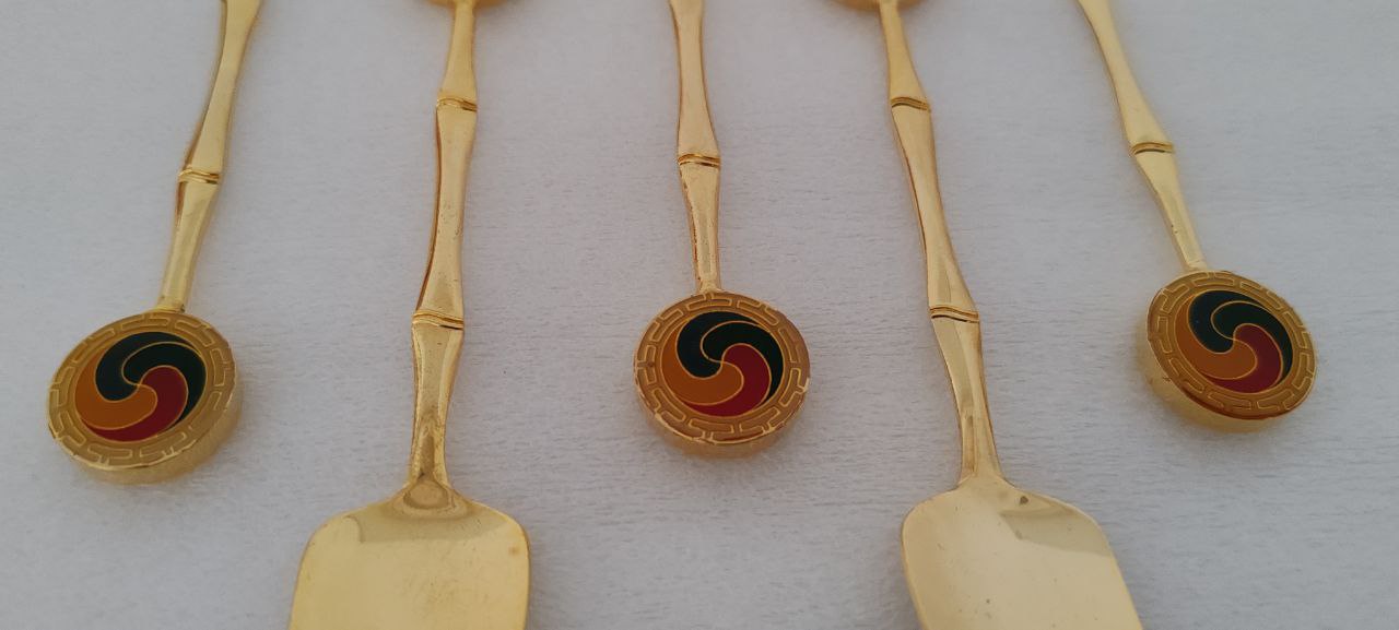 Korean Golden Spoon Set in Gift Box