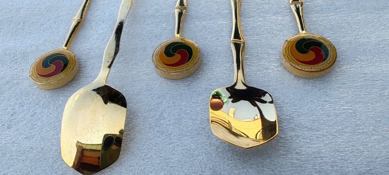 Korean Golden Spoon Set in Gift Box