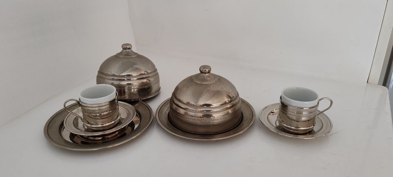 Double Turkish Coffee Set – Elegant Handmade Presentation